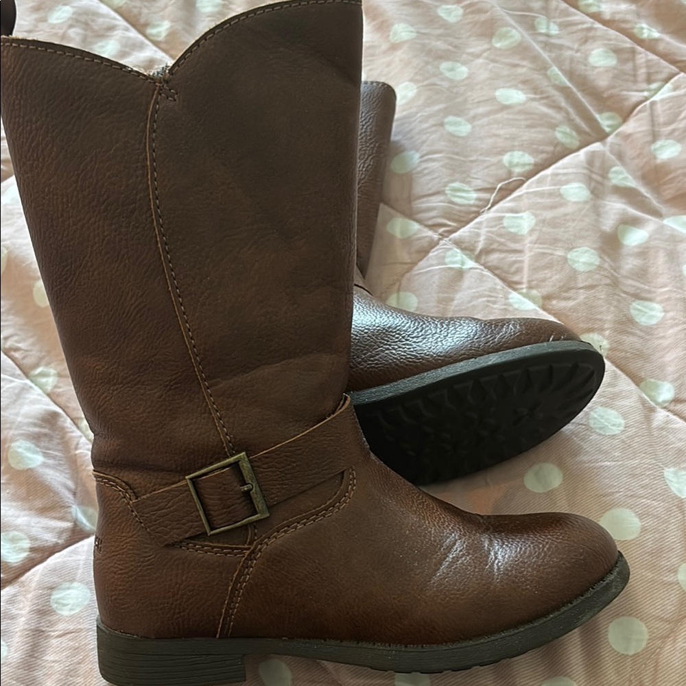 OshKosh B'gosh Girls Brown Leather Boots